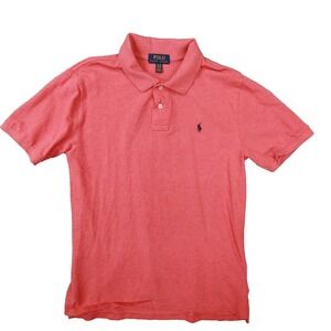 Polo Ralph‎ Lauren Boy's Light Red Short Sleeve Polo Shirt size XL 18-20